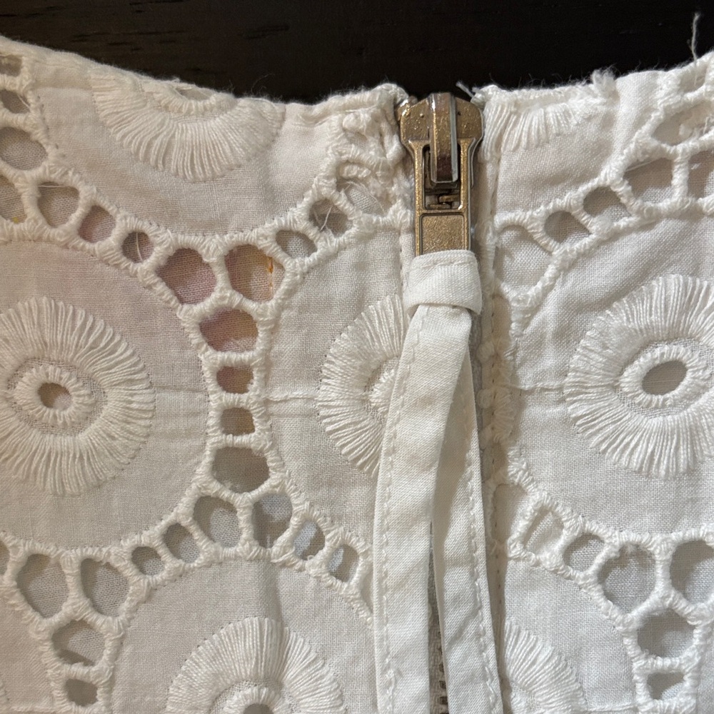 Ruby Rd. White Eyelet Sleeveless Shift Dress - Picture 4 of 4